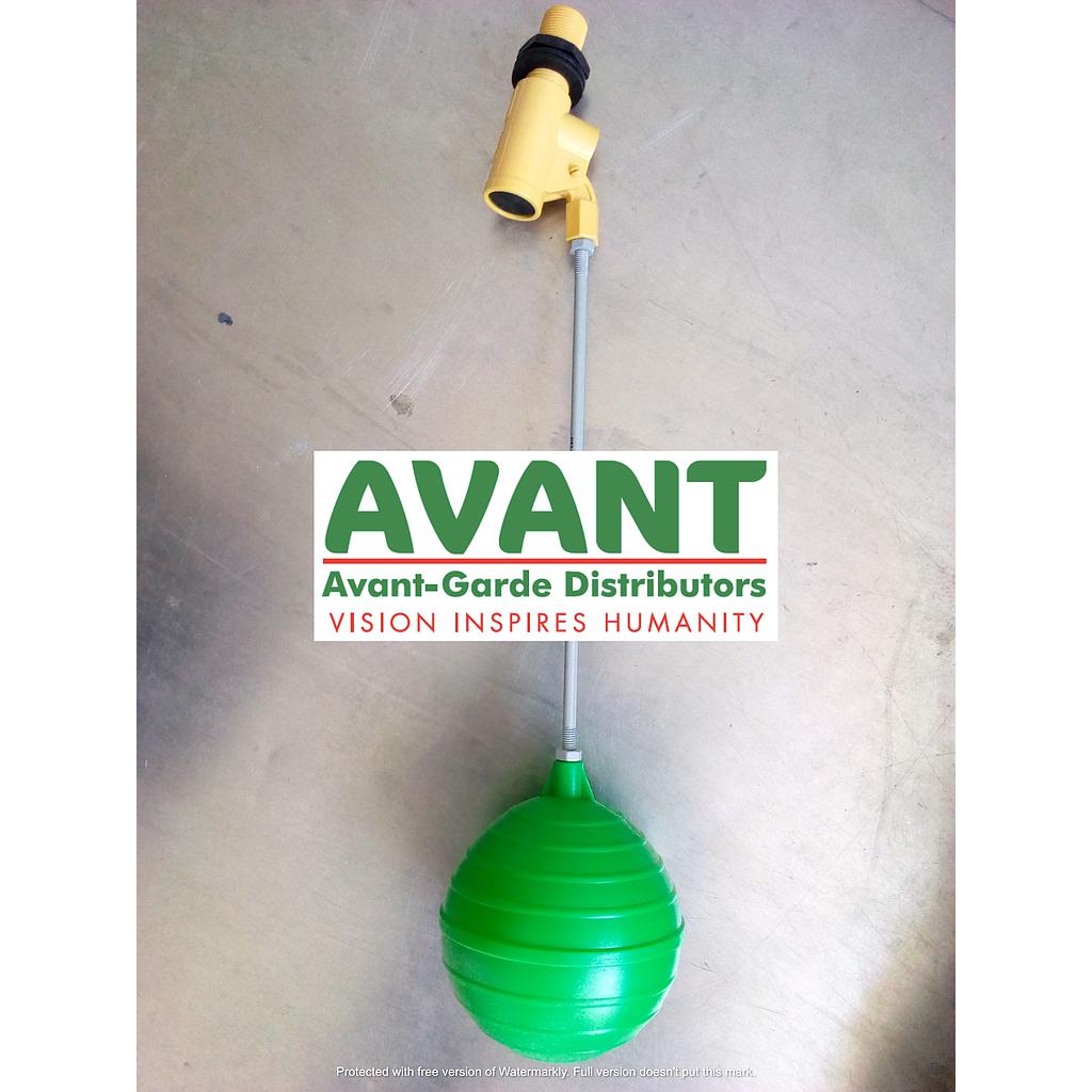 ball valve 1/2" plastic strong green